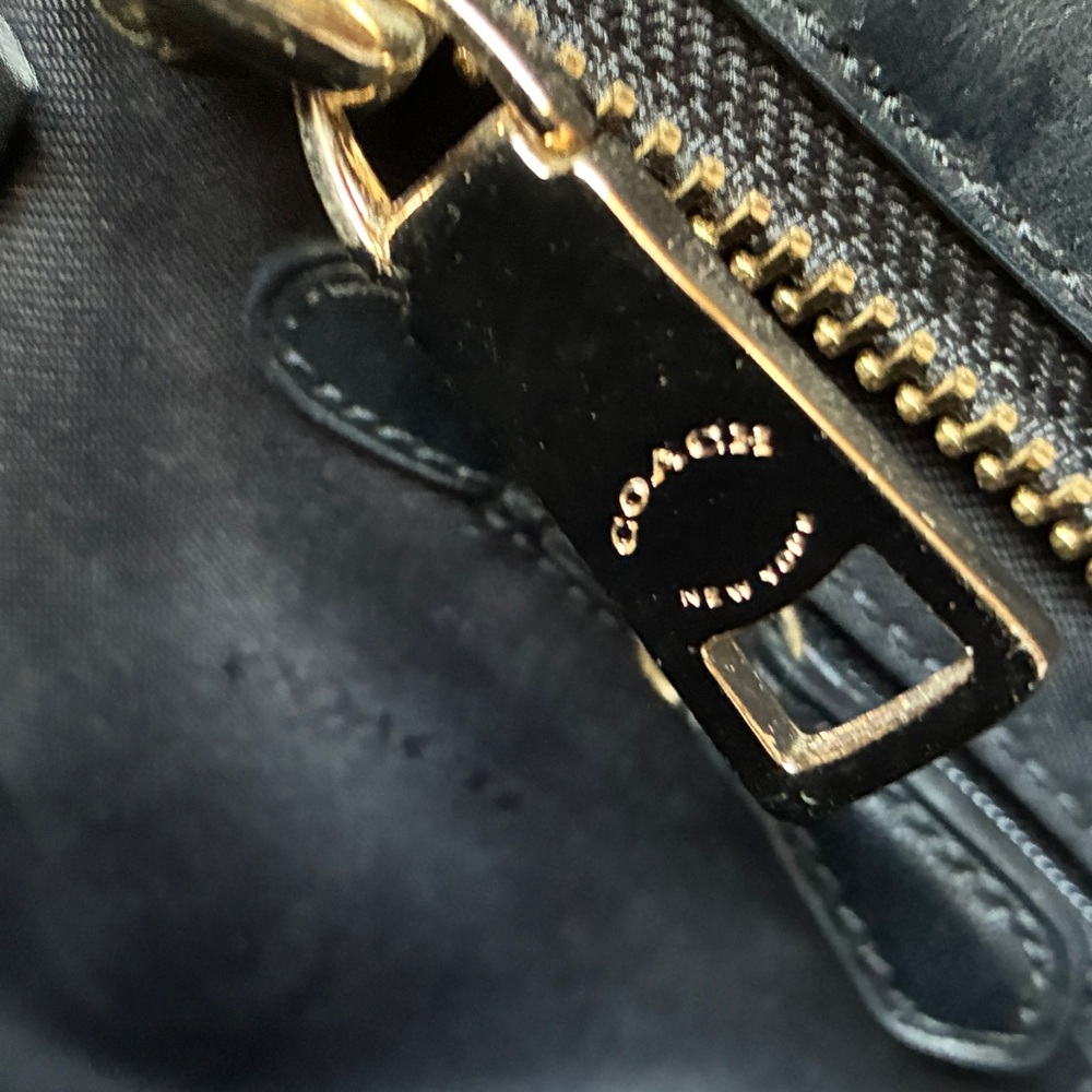 Coach swagger colorblock bag taupe and snake print - Picture 10 of 14